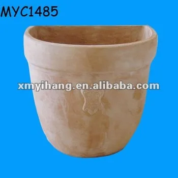 terracotta pots wholesale half round larger