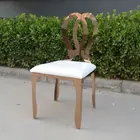 High Back Metal Stackable Wedding Party Chair For Sales