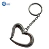 Mini heart shape zinc alloy Metal Carabiner Snap Hook with key ring