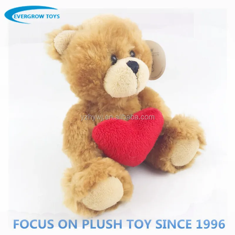 valentine day gifts 15cm mini red heart teddy bear