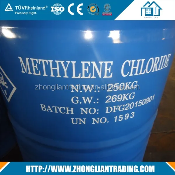 Organic Intermediate PU foam matterss material methylene chloride solvent