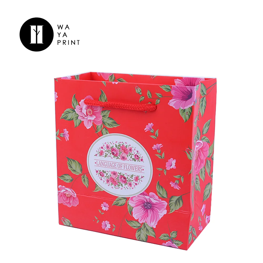 wholesale gift packaging fancy coated paper shopping bags for