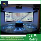 XYSCREEN cylindrical projection screen 180 degree curved frame projector screen for simulator