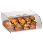 Custom Clear Acrylic Bakery Display Case Plexiglass Cake Storage Box Cupcake Display Cabinet