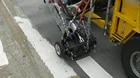 Thermoplastic Thermoplastic Machine LXD-E251 Driving Type Road Marking Machine For Thermoplastic With Extruder