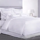 China High Quality Bedroom 100% Cotton White Runner Quilt Cover Bedding Sheet Hotel Bed Set