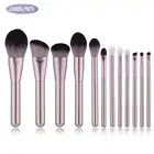 2019 best seller 12pcs professional makeup brush set OEM wooden handle high quality synthetic hair manufacturer
