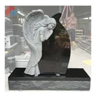 Granite Angel Tombstone Granite Tombstone Black Design Black Granite Stand Angel Engrave Monument Tombstone