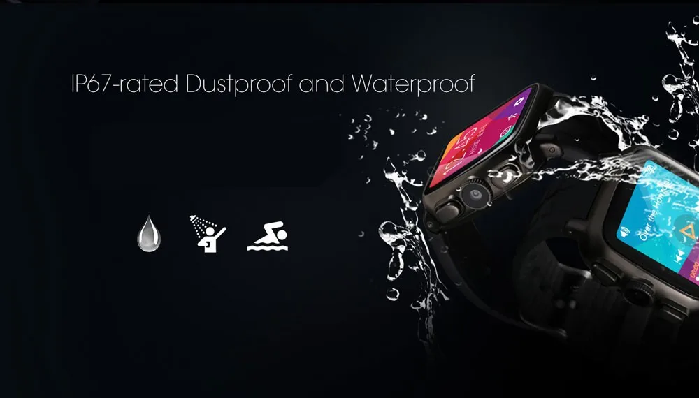 LF13 UC08 3G Android Smart Watch Phone with 3.0MP Camera IP67 Waterproof Support SIM Card Smartwatch Heart Rate Monitor