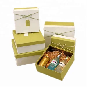 fancy design paper gift box custom for wine bottles package
