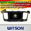 WITSON Android 5.1 CAR DVD GPS For PEUGEOT 508 WITH CHIPSET 1080P 16G ROM WIFI 3G INTERNET DVR SUPPORT