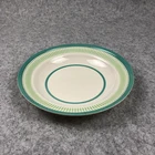 Melamine Plastic Green Trim Round Candy Plate