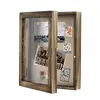 8x10 Paulownia Wood Shadow box Picture Frame with Linen Back Memorabilia Awards Medals Photos Display Case Wholesale