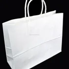 Yiwu Custom white kraft Paper shopping Bag