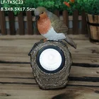 solar lamp garden lights hot sale in France,resin bird figurines decorations garden new product