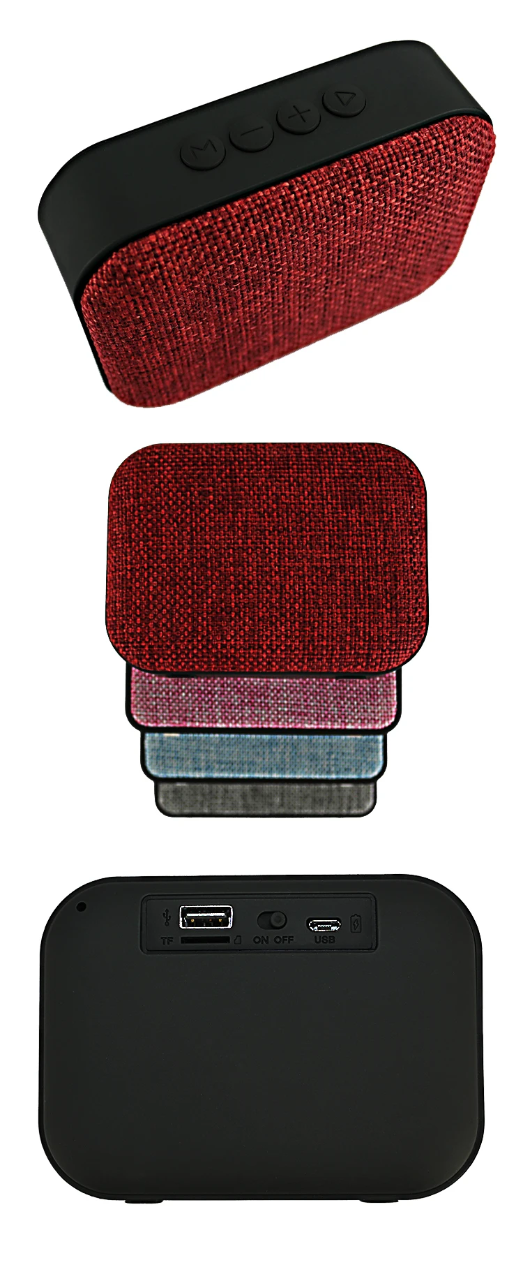 Fabric woofer USB FM Portable Radio Bluetooth Speaker - ANKUX.COM