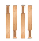 Adjustable and Expendable Bamboo drawer divider organizer set of 4 or 6