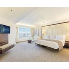 Modern hotel bedroom furniture, wooden used hotel furniture for sale , custom size hotel room furniture
