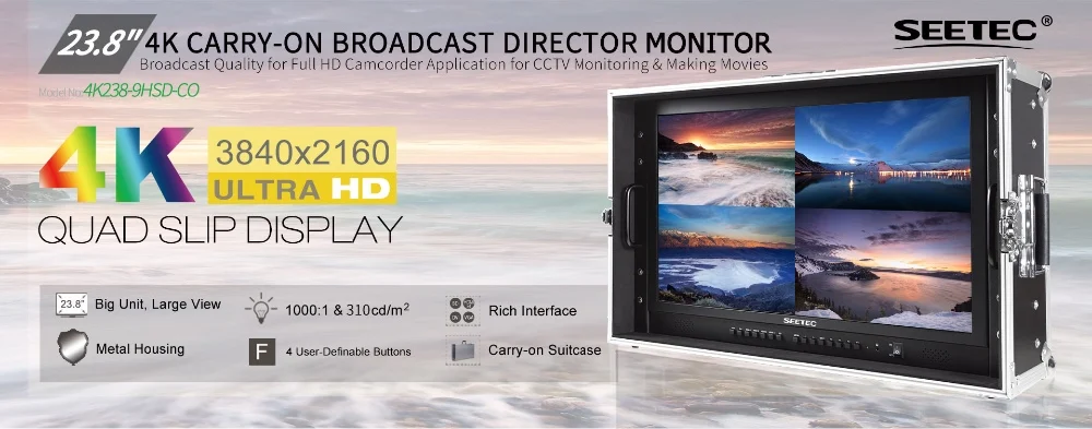 ips monitor with ultra hd 4k 3840x2160 for tv news production