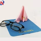 chinese factory bulk microfiber cloth for glasses cleaning with OEM brand