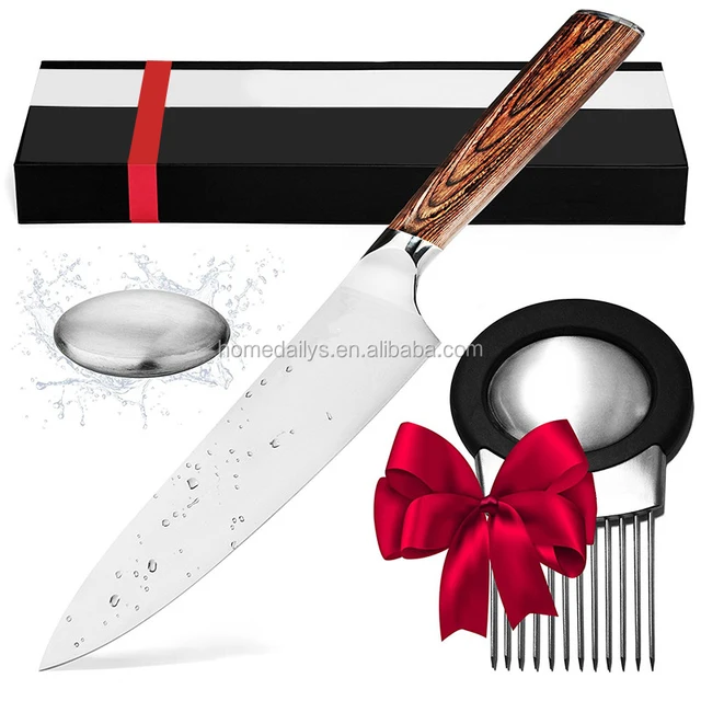 8 inch chef knife highest quality carbon steel blade perfect