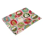 Custom Christmas Design Print Decorative Fabric Dinner Table Cloth Mat Fabric Placemat