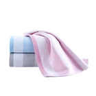 Wholesale fashion strip deign cooling organic bamboo fiber hand towel