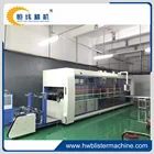 Full-automatic plastic thermoforming machine integrated forming/cutting/stacking inline
