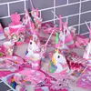 Easternhope Unicorn Balloons Birthday Party Decorations Favors Banner Heart Balloons Paper Poms Kids Thme Party Supplies