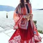 Wholesale Fashion Lady Scarfs With Tassel Mixed Pattern Cotton & Linen Women Hijab Shawl
