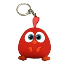 High quality custom personalized rubber 3D soft pvc bird keychain