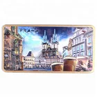 Sample free Custom Printing foil gold and silver 3D Lenticular tourist souvenir fridge magnet