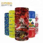 Custom LOGO Square 100% Polyester blank Printed multifunctional bandanas headwear
