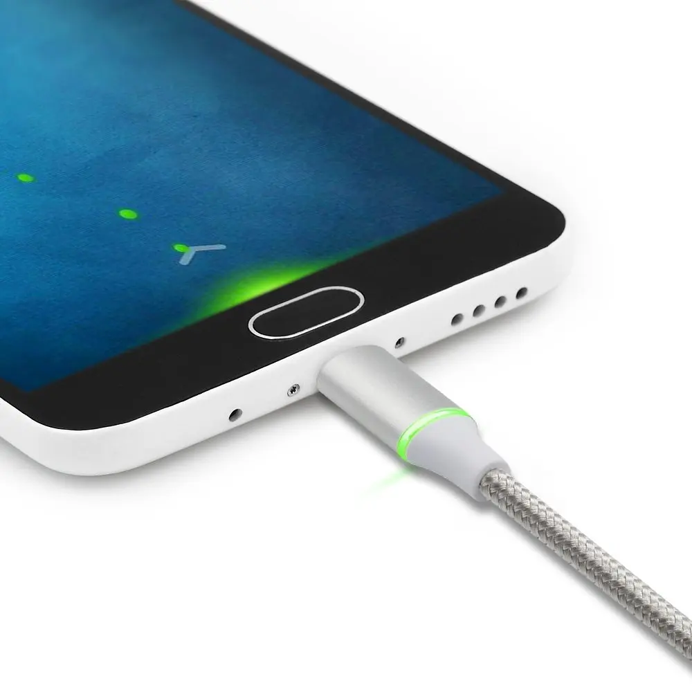 G-7 T5 best selling 3 in 1 Magnetic USB Cable Micro Type C and for iPhone Android mobiles Nylon Braided Fast Charing cable - ANKUX.COM