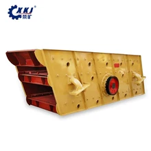 New type linear vibrating screen separator for aggregate production