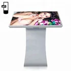 floor standing 49" horizontal led touch screen advertising kiosk ad player digital signage
