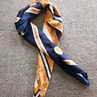 Pure silk satin scarf, custom print silk head scarf