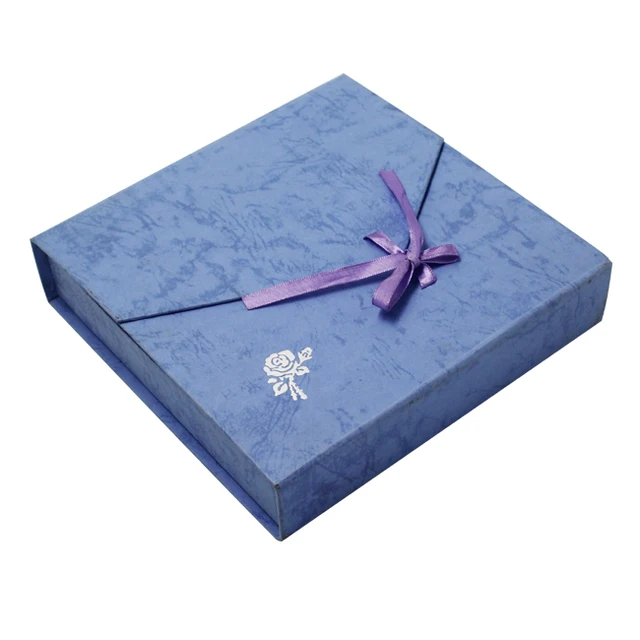 wholesale eco custom made texture paper jewelry paper gift boxes