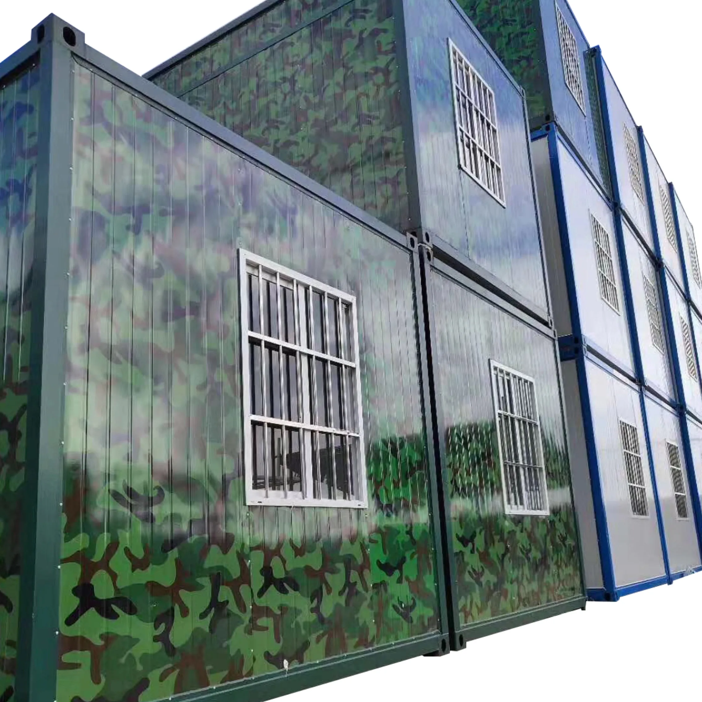 Low Cost Prefab 5 Bedroom Ready Made Glass House Container 2 Floor Prefabricated House Buy Steel Prefab House Villa Flat Packing Living