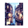 Frameless Venice Night Landscape DIY Digital Oil Painting By Numbers Europe Abstract Canvas Painting For Living Room Wall Art