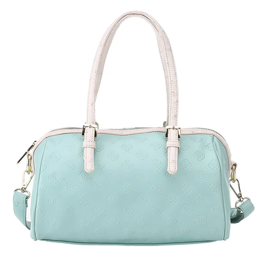 New Arrivals 2015 Floral Print Handbags Women High PU Leather Designer Shoulder Bag Ladies Name Brand Messenger Bags Hot