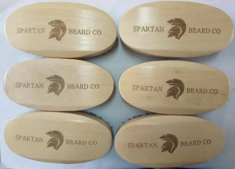 The Wild Boar Bristle brush elliptic beard for men were in stock can be carved logo