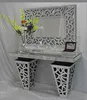 living room glass mirror console table/vanity furniture