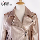 OEM PU Leather Coats Women Racing Clothing Motorcycle Jacket