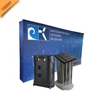 Pop Up Display Magnetic Wall With Frame And Led Lights And Stand Desk