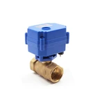 Two way brass CWX-15N/Q 1 1/2" 12v dc motor electric actuator ball valve water flow control valve for central boiler