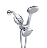 Wall installation adjustable shower head and rainfall spa hand shower with shower water filter