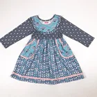 Toddler Kids Printed Party Princess Dresses Children Clothing Baby Girls Dress