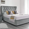 Winged Bed /Tufted Headboard