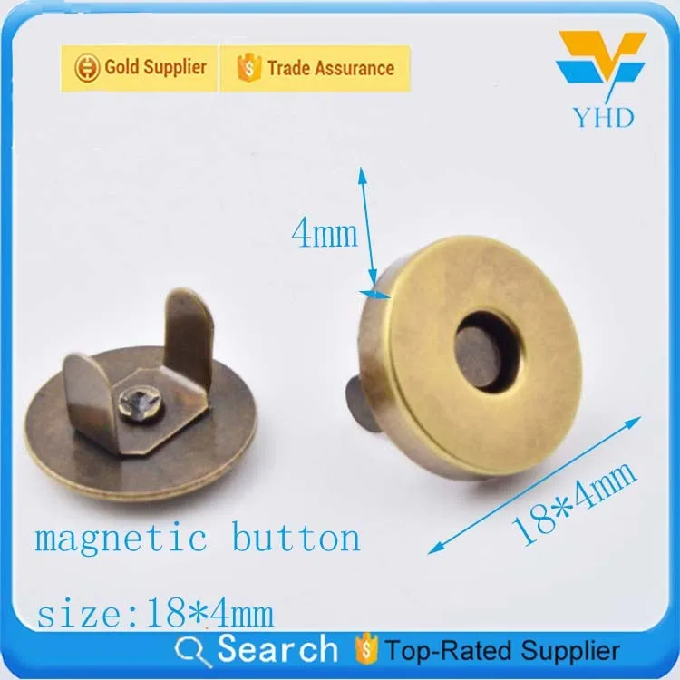 14mm metal magnet snap rivet buttons for jeans